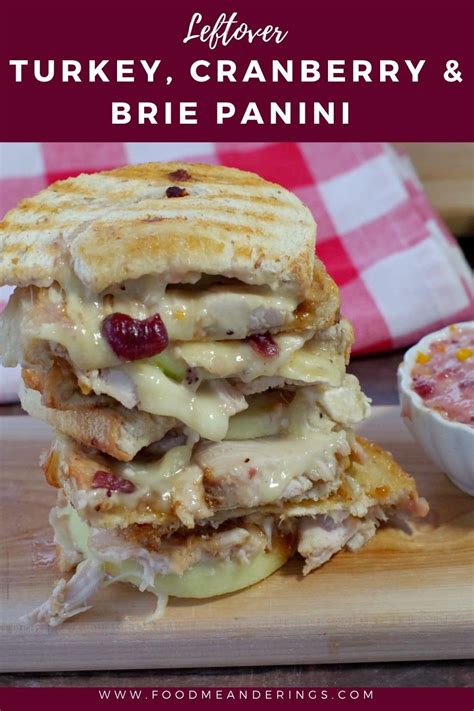 leftover-turkey-panini-cranberry-and-brie-food image