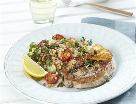 seared-pork-chops-with-lemon-haloumi-cheese-and image