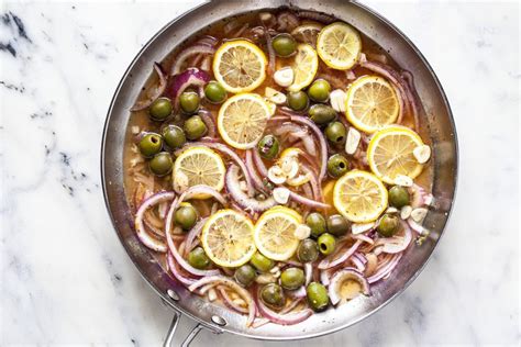 sicilian-skillet-chicken-with-lemon-olives-and-capers image