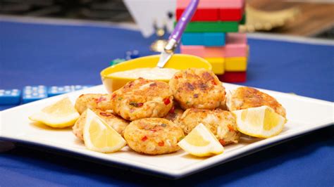 shrimp-and-crab-cakes-with-spicy-citrus-remoulade image