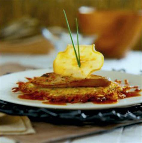 idaho-potato-pancakes-with-foie-gras-and-apples image
