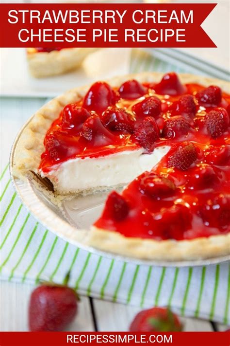 strawberry-cream-cheese-pie-recipe-recipes-simple image