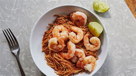 spicy-pasta-with-shrimp-and-tomatoes-recipe-bon-apptit image