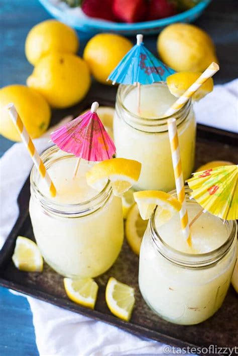 easy-frozen-lemonade-blended-drink-with-fresh-lemons image