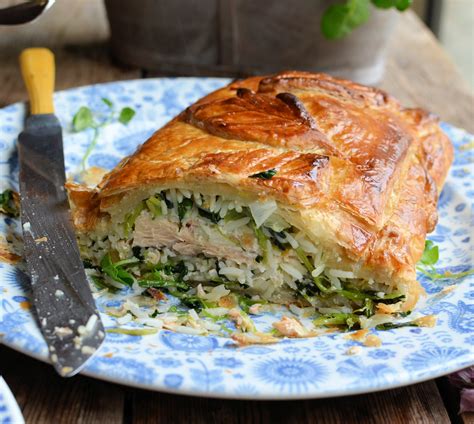 salmon-en-croute-with-watercress-spring-onions image