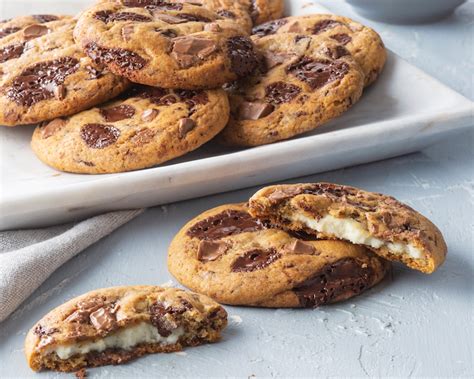 cream-cheese-filled-chocolate-chip-cookies-bake image