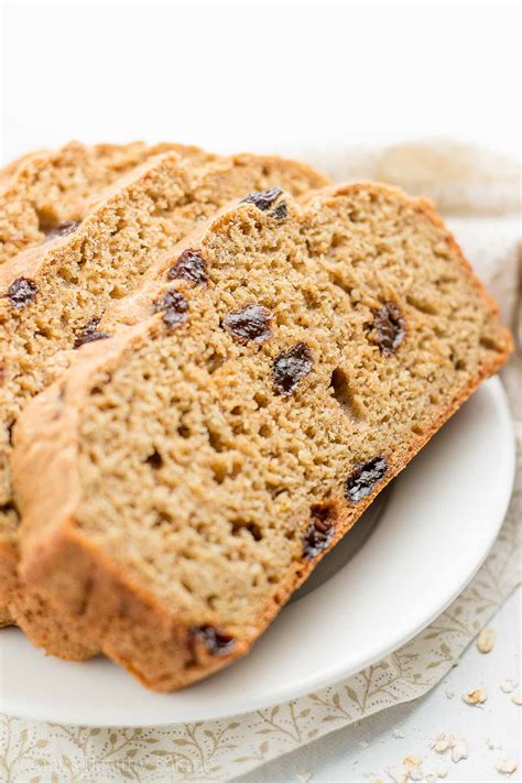healthy-oatmeal-raisin-breakfast-quick-bread image