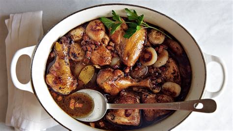 vinegar-braised-chicken-and-onions-recipe-bon-apptit image