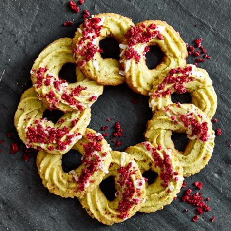 pistachio-wreath-cookies-williams-sonoma image