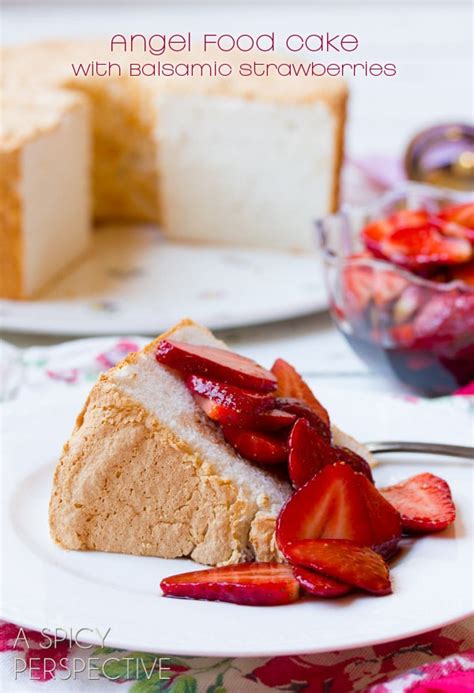 angel-food-cake-with-balsamic-strawberries-a-spicy image