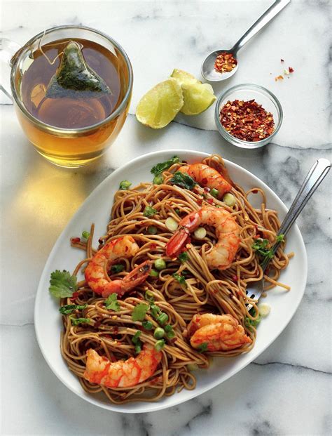 super-simple-garlic-and-ginger-shrimp-soba-noodles image