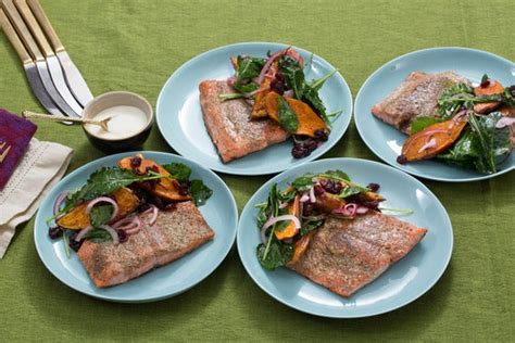 seared-salmon-sweet-potato-salad-with-lemon image