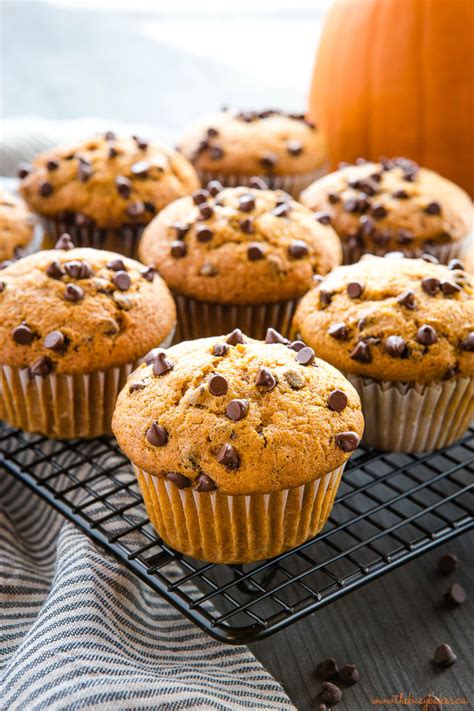 chocolate-chip-pumpkin-muffins-the-busy-baker image