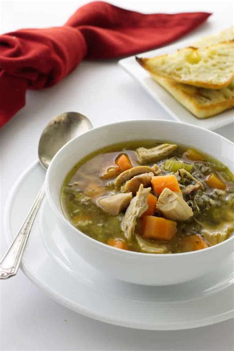 chicken-vegetable-soup-with-wild-rice-savor-the-best image