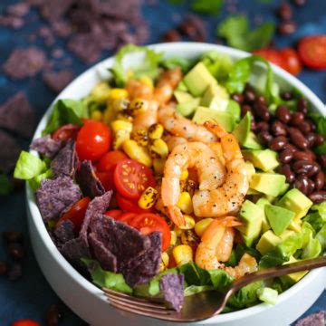 shrimp-and-avocado-salad-damn-delicious image
