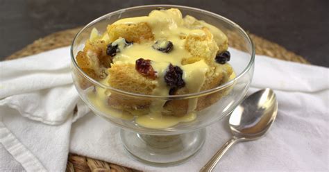 bread-pudding-with-crme-anglaise-palatable-pastime image