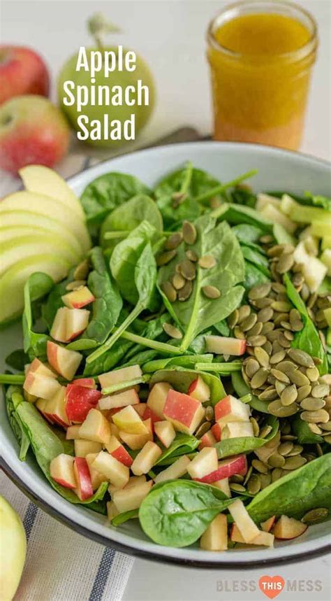 easy-apple-spinach-salad-with-an-apple-vinaigrette image
