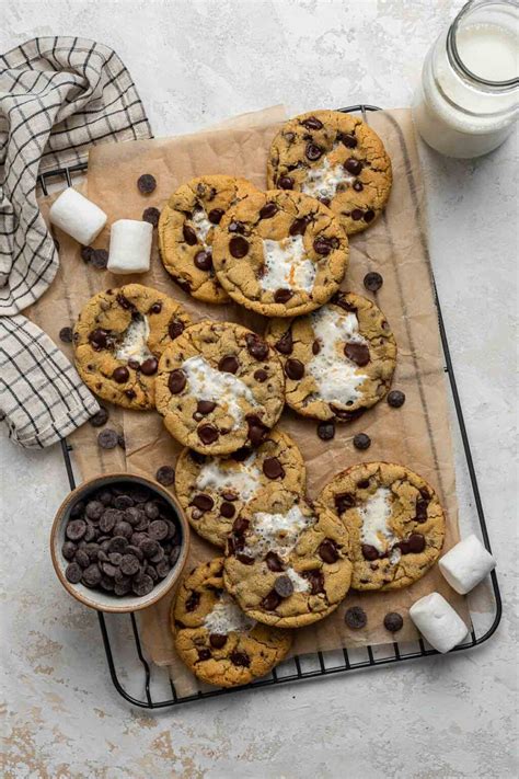 chocolate-chip-marshmallow-cookies-dessert-for-two image