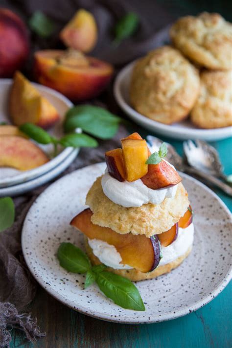 fresh-peach-shortcake-with-basil-wild-wild-whisk image