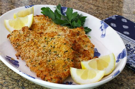 baked-panko-crusted-fish-fillets-recipe-the-spruce-eats image