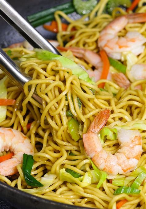 garlic-shrimp-lo-mein-recipe-tipbuzz image