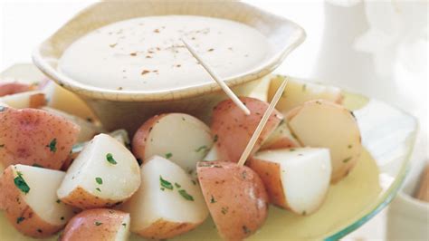 new-potatoes-with-three-cheese-fondue-recipe-bon image