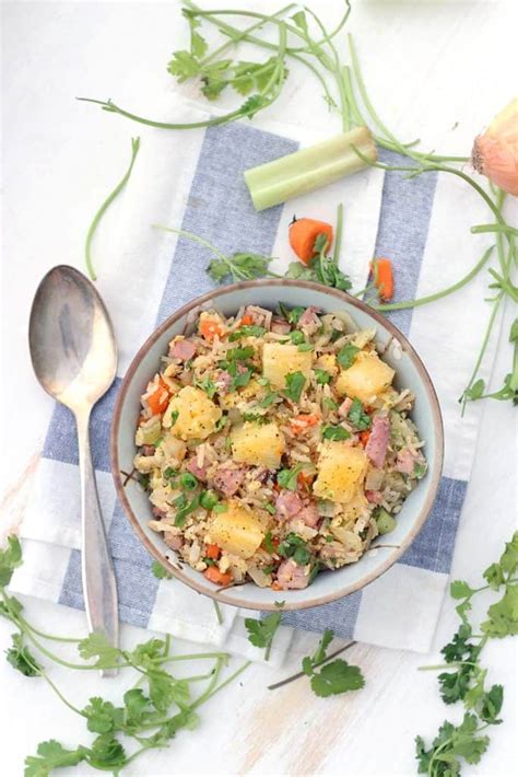 pineapple-and-ham-fried-rice-bowl-of-delicious image