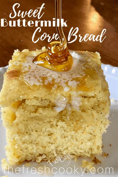 best-sweet-cornbread-recipe-buttermilk-cornbread image