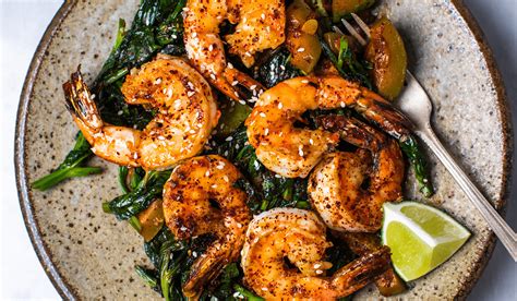 low-carb-sweet-and-spicy-shrimp-with-vegetables image