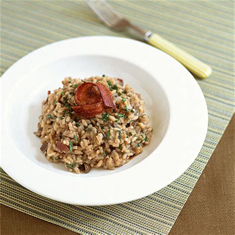 creamy-risotto-with-wild-mushrooms-and-pancetta image