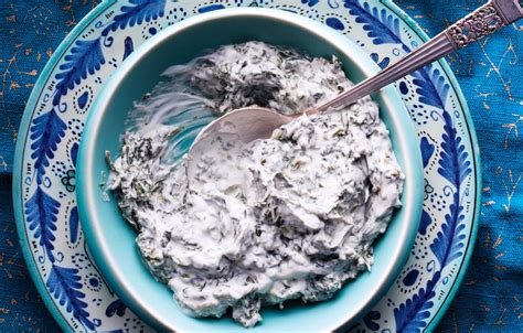 spinach-garlic-yogurt-recipe-bon-apptit image