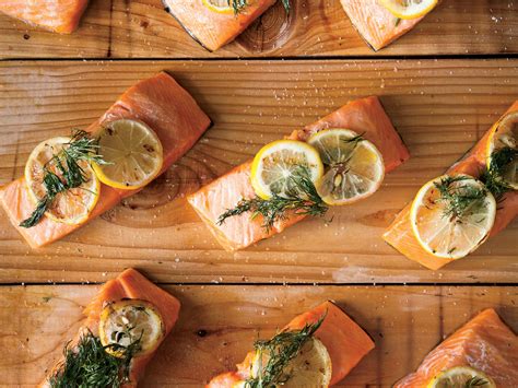 cedar-planked-salmon-with-lemon-and-dill-recipe-food image
