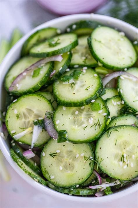 easy-cucumber-salad-recipe-video-sweet-and-savory image