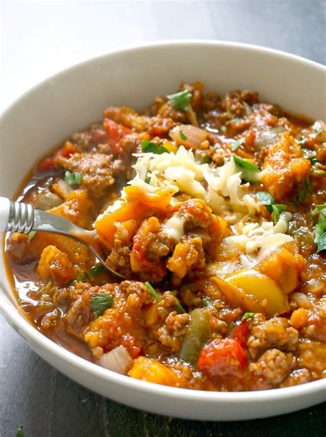 slow-cooker-ground-beef-and-sweet-potato-chili-my image