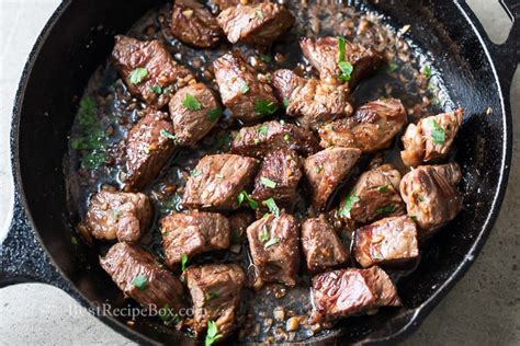 skillet-garlic-butter-steak-bites image
