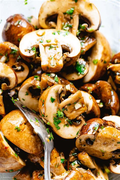marinated-mushroom-salad-recipe-eatwell101 image
