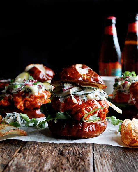 buffalo-blue-cheese-fried-chicken-sliders-with-sweet image