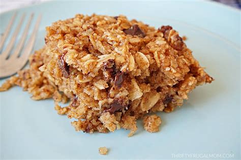 chocolate-chip-baked-oatmeal-thrifty-frugal-mom image