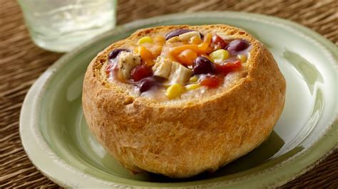 chicken-taco-stew-in-bread-bowls-recipe-pillsburycom image