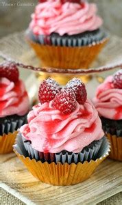 chocolate-raspberry-champagne-cupcakes-yummy image