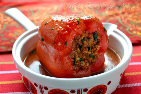 recipe-for-stuffed-bell-pepper-with-ground-beef-and-rice image