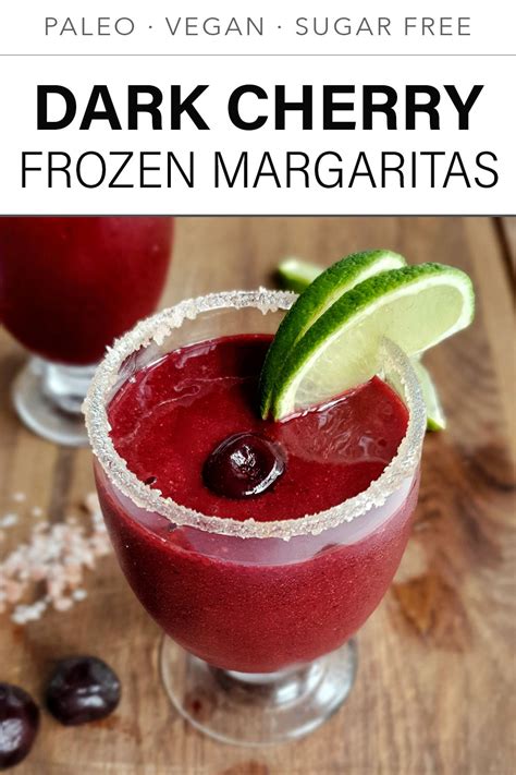 cherry-frozen-margaritas-a-healthy-paleo-cocktail image