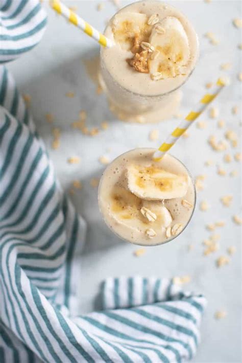 easy-peanut-butter-banana-oats-smoothie-sweet-tea image