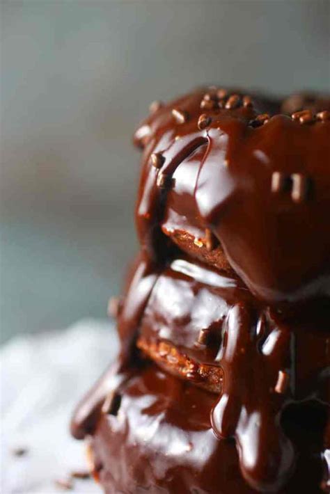brownie-cake-donuts-with-chocolate-glaze-brown-sugar image