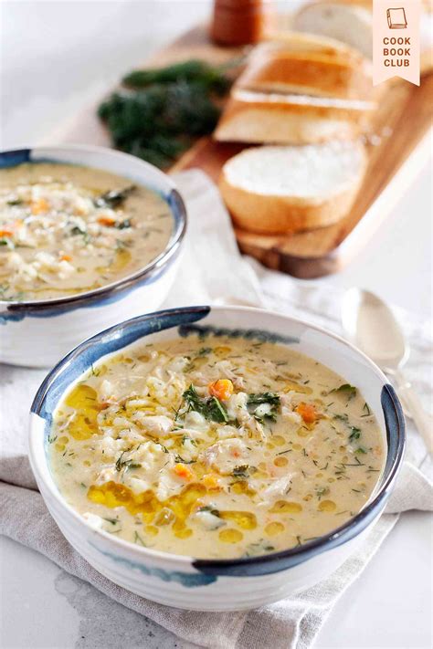 lemon-chicken-soup-avgolemono-recipe-simply image