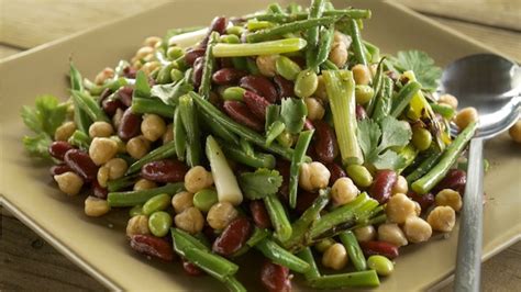 vegetarian-four-bean-salad-recipe-barbecuebiblecom image