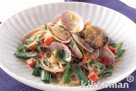 spicy-harusame-noodles-with-clams-kikkoman image