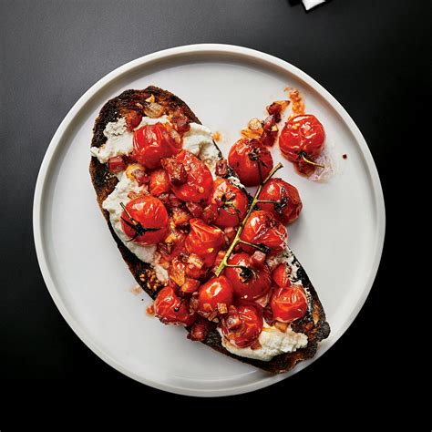 burst-cherry-tomatoes-and-pancetta-recipe-food-wine image