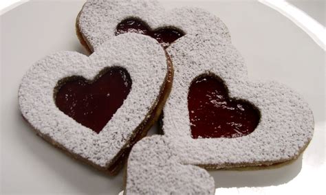 linzer-heart-shaped-cookies-food-channel image