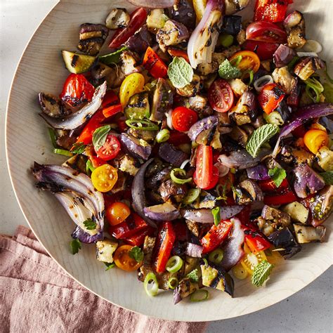 grilled-eggplant-salad-recipe-eatingwell image
